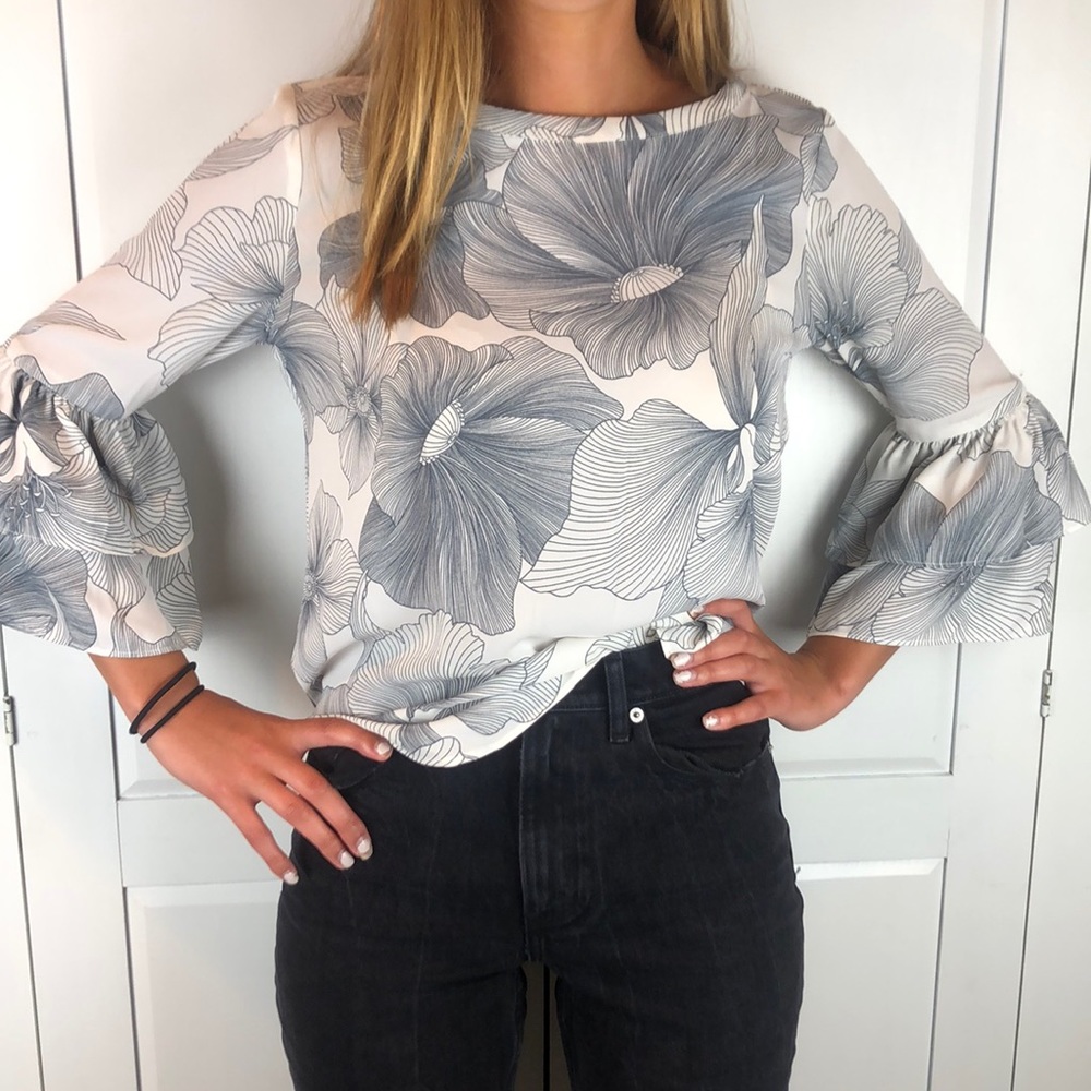 Professional Loft flowered blouse